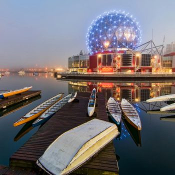 Canoes Beside Dock