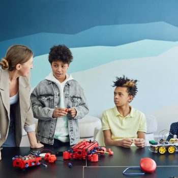 A Group of Children Sitting at a Table